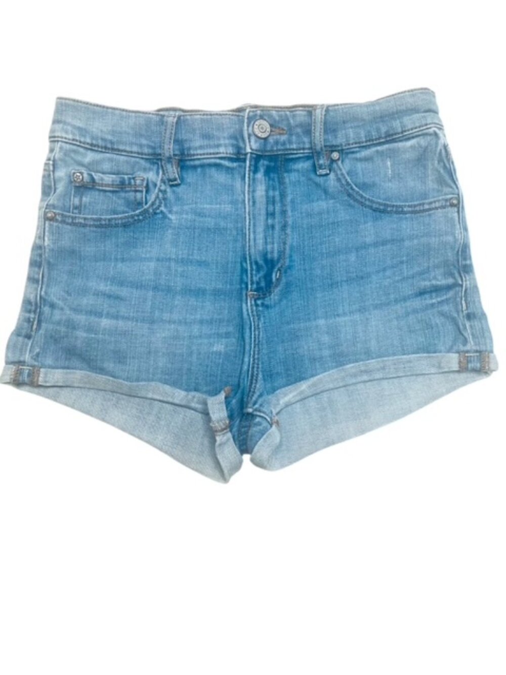 GARAGE DENIM Rolled Hem Stretch Jean Shorts - Size 7
